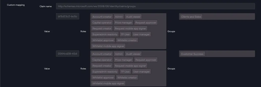 Example - Custom mapping